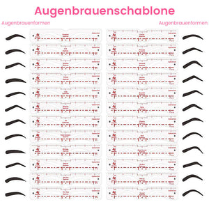 Augenbrauenschablonen-Set aus Silikon