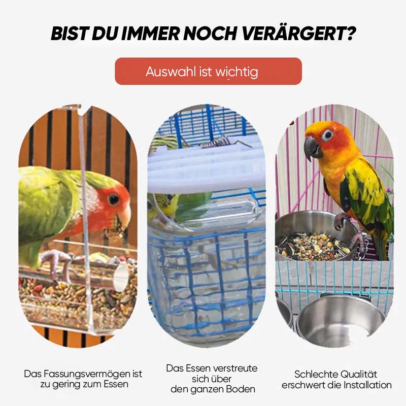 Automatischer, auslaufsicherer Vogelfutterspender