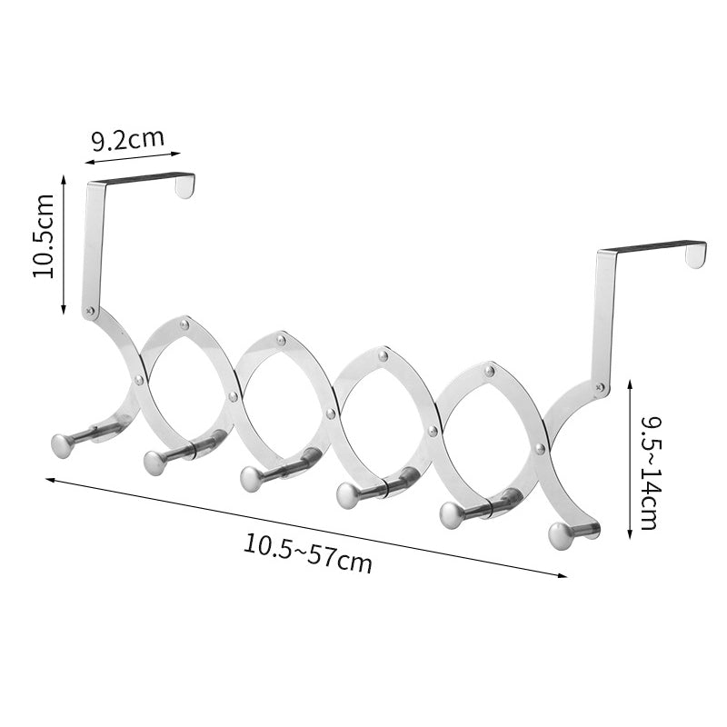 Einziehbarer Kleiderbügel aus Metall