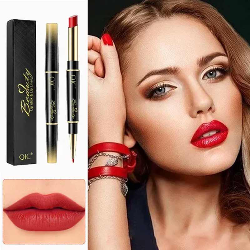 🔥🔥2-in-1 Doppelseitiger Lippenstift und Lipliner