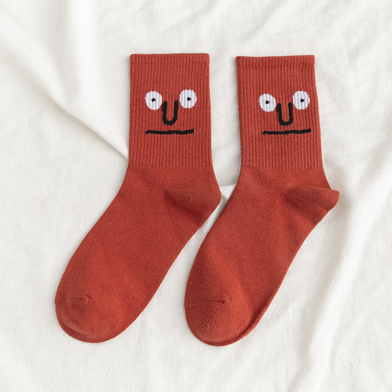 Socken mit lustigem Ausdruck