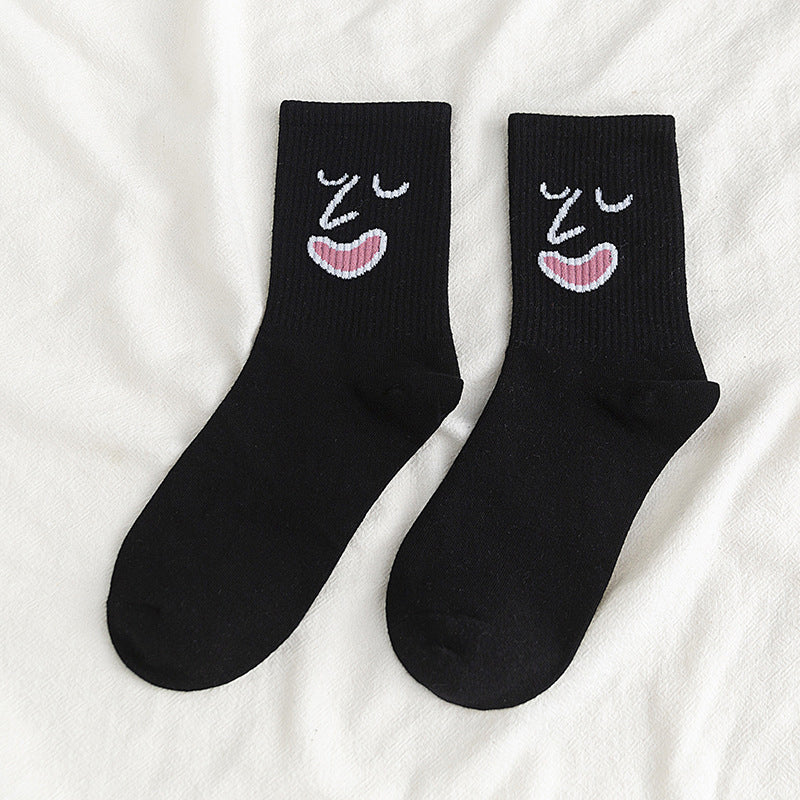 Socken mit lustigem Ausdruck