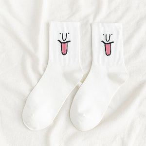 Socken mit lustigem Ausdruck