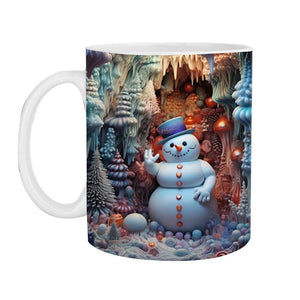 Weihnachtliche 3D-Tasse aus Keramik