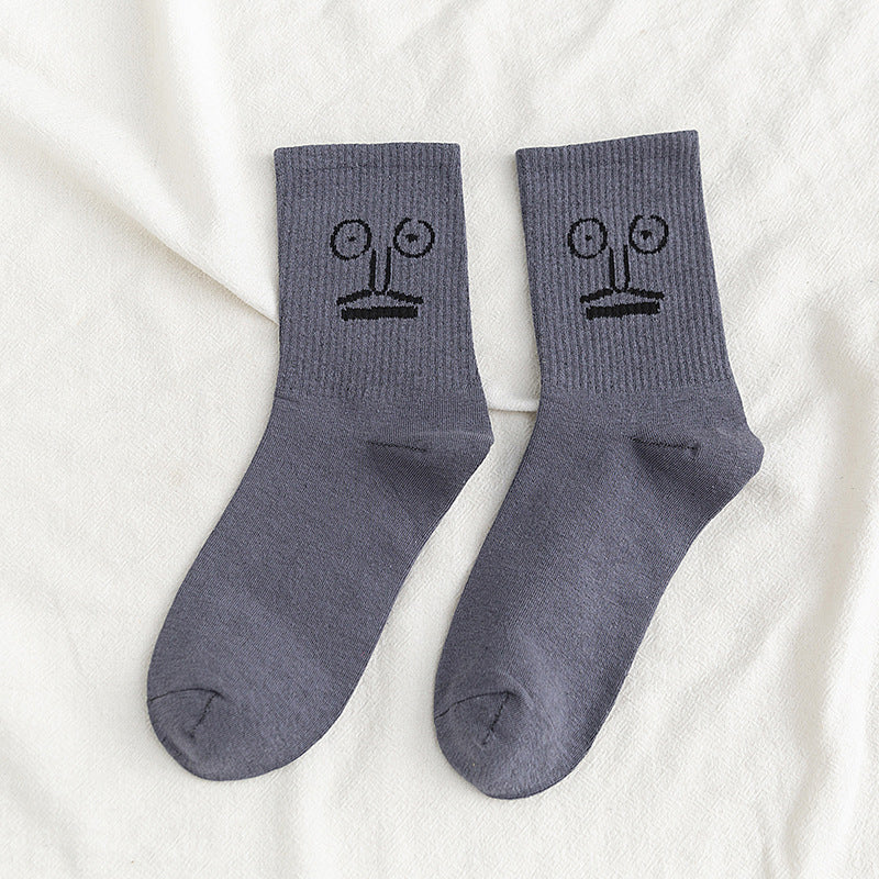 Socken mit lustigem Ausdruck