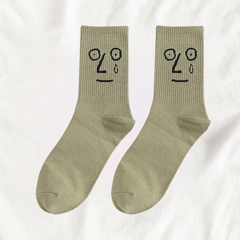 Socken mit lustigem Ausdruck