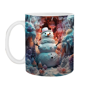 Weihnachtliche 3D-Tasse aus Keramik