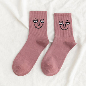 Socken mit lustigem Ausdruck