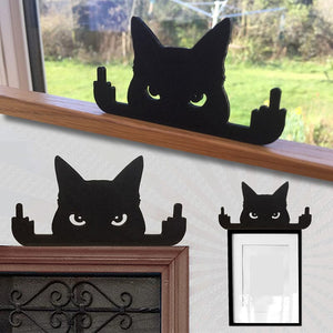 😺Neuheit Katze Ornament Mittelfinger Katze🐾