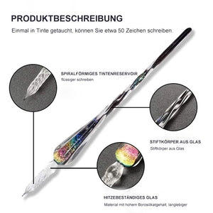 Sternenhimmel Glasstift-Tinten-Set