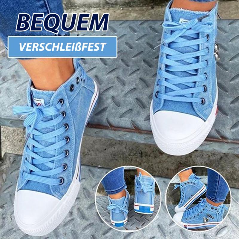 Denim Sport Turnschuhe Segeltuchschuhe