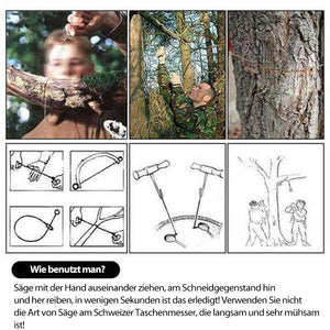 Multifunktionales Kettensägeblatt für den Notfall