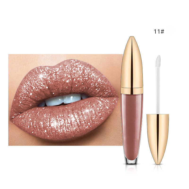 Diamantglänzender langanhaltender Lippenstift