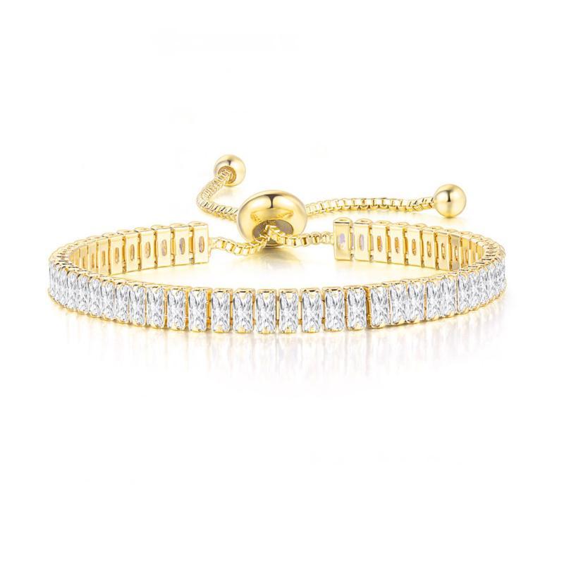 18 Karat vergoldetes Zirkonia-Armband