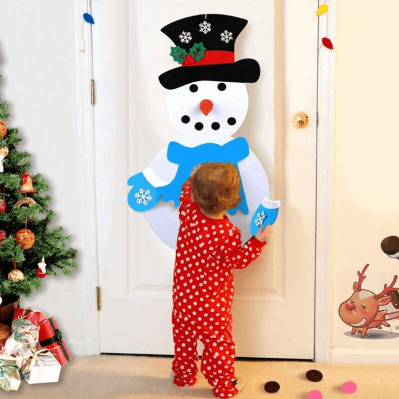 DIY Filz Weihnachten Schneemann Set