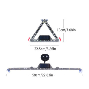 Warnschild für Solar-Dreieckslicht