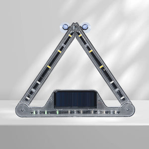 Warnschild für Solar-Dreieckslicht