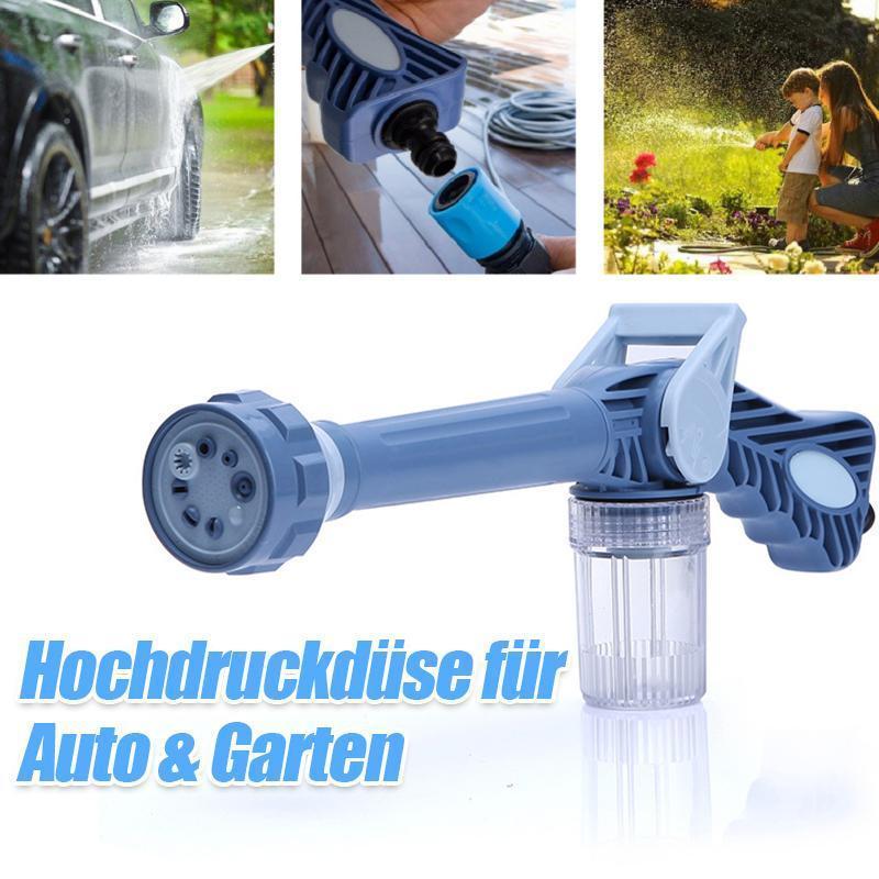 Hochdruckdüse für Auto & Garten mit  8 verschiedene Bewässerungsformen