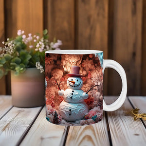 Weihnachtliche 3D-Tasse aus Keramik