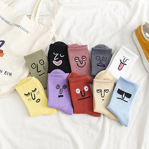 Socken mit lustigem Ausdruck