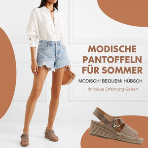 Modische Pantoffeln für Sommer