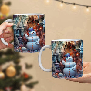 Weihnachtliche 3D-Tasse aus Keramik