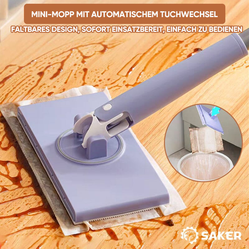 Mini-Mopp mit automatischem Tuchwechsel