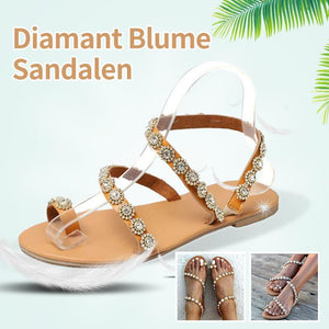 Sommer Diamant Blume Sandalen