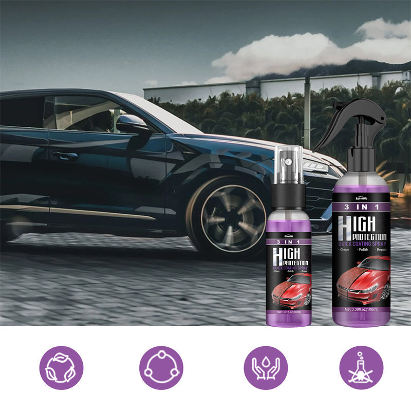 🚗🚗3 In 1 Neues Verbessertes Schnelles Autobeschichtungsspray💗