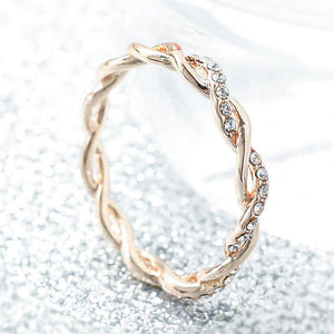 Verdrehen-Ring，Twist-Ring，Diamant-Ring