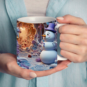 Weihnachtliche 3D-Tasse aus Keramik