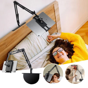 Ausziehbarer, versteckter Telefon-/Tablet-Halter am Bett