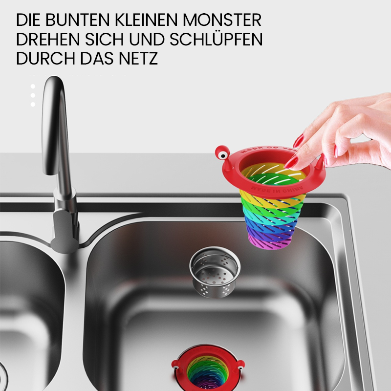 Farbiges kleines Monster Küchenspüle Sieb--3 PCS