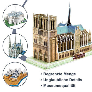 3D-Modell-Puzzle Sehenswürdigkeit auf der ganzen Welt