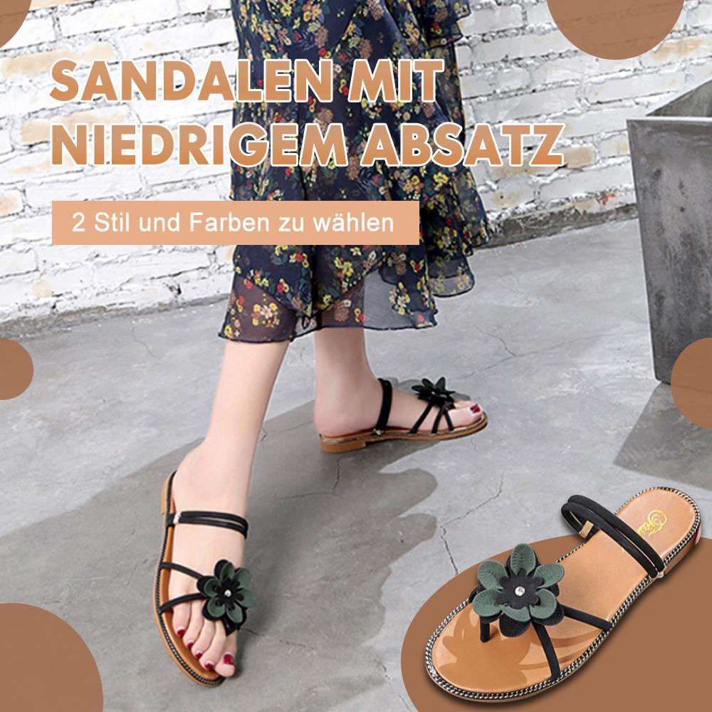 Sandalen mit niedrigem Absatz  