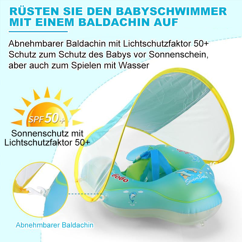 Babyschwimmer mit Baldachin