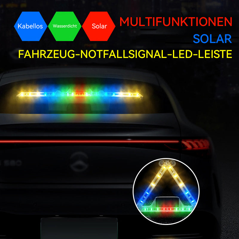 Warnschild für Solar-Dreieckslicht