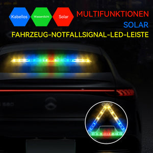 Warnschild für Solar-Dreieckslicht