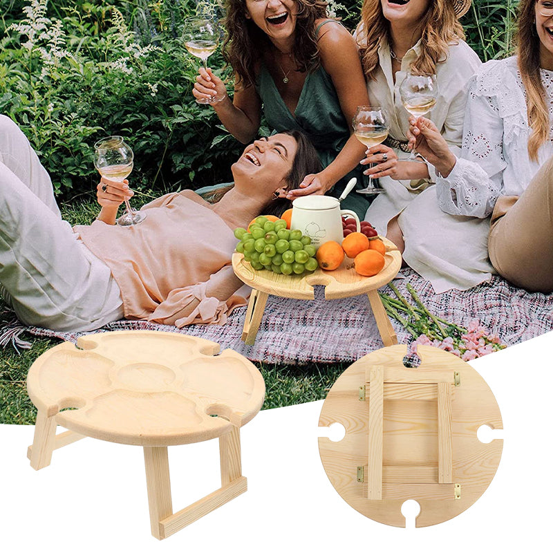 Klappbarer Picknicktisch aus Holz