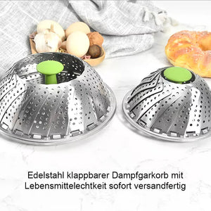 Klappbarer Dampfkorb aus Edelstahl