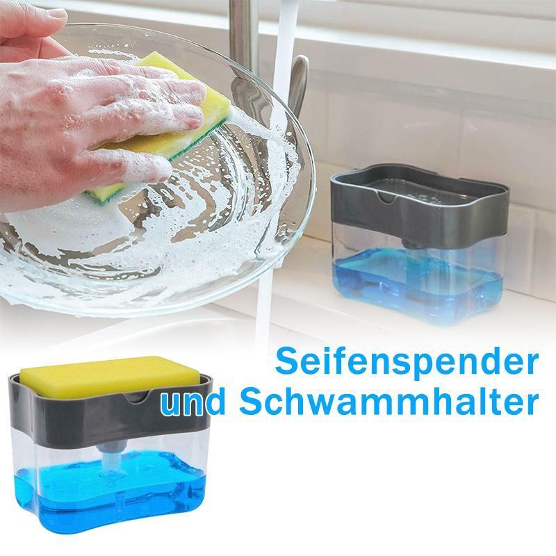 Seifenspender und Schwammhalter