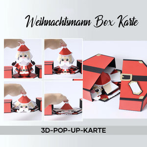 3D-Popup-Box-Karte “Weihnachtsmann-Streich”