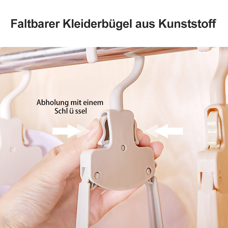 Faltbarer Reise-Kleiderständer aus Kunststoff