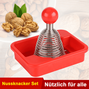 Nussknacker Set mit der spiralen Feder