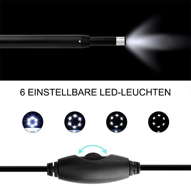 3 in 1 Ohrreinigung Endoskop mit 6 Einstellbare LED-Licht