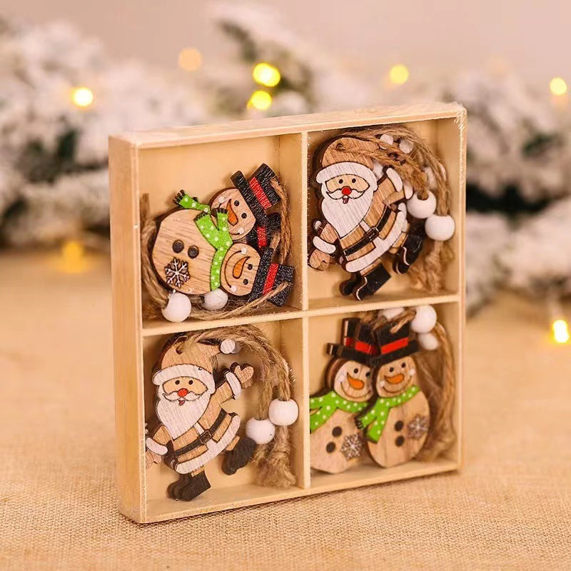 🎄Weihnachtsschmuck aus Holz (Engle12 Stück)