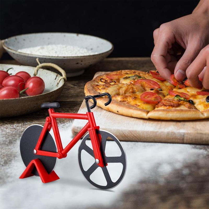 Praktischer Fahrrad Pizzaschneider