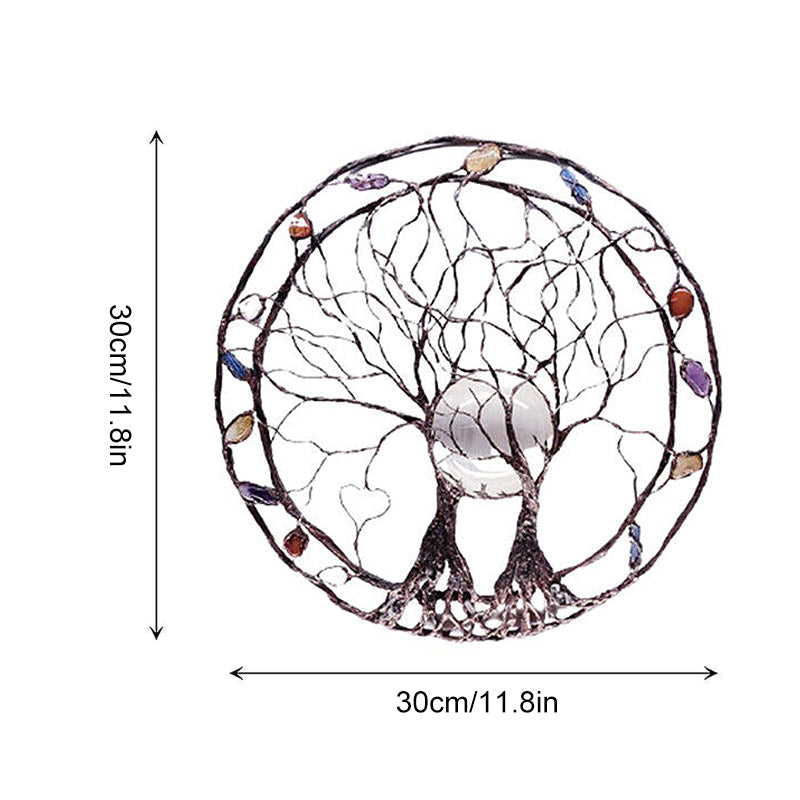 🌳Kreis des Lebens – Wandkunst aus Metallbaum🌳