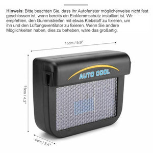 Sonnenenergie-getriebene Ventilator für das Auto