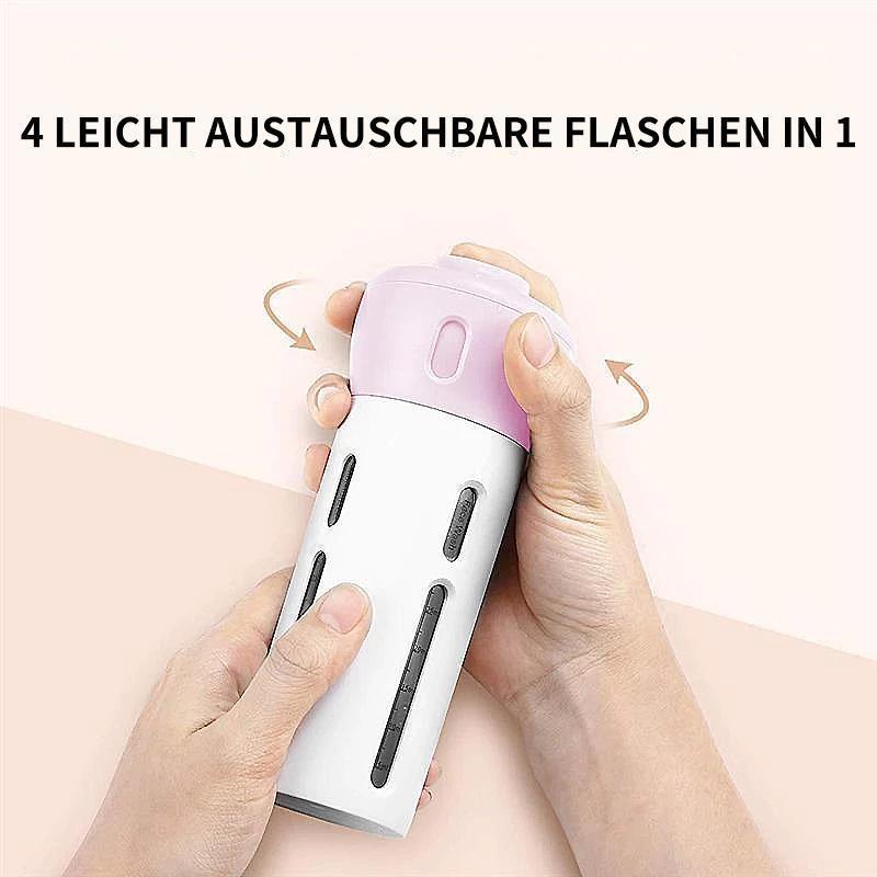 4-in-1 Reisespender für Lotion, Shampoo, Gel usw.